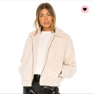 Michael star sherpa mindy bomber jacket xs
